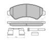MEYLE 0252446619-1/PD (02524466191PD) Brake Pad Set, disc brake