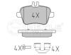 MEYLE 0252484818/PD (0252484818PD) Brake Pad Set, disc brake