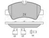 MEYLE 0252560418 Brake Pad Set, disc brake