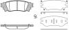 REMSA 163600 Brake Pad Set, disc brake