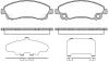 REMSA 1645.00 (164500) Brake Pad Set, disc brake