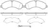 REMSA 1646.01 (164601) Brake Pad Set, disc brake