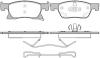 REMSA 1681.02 (168102) Brake Pad Set, disc brake