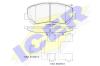 ICER 182196-200 (182196200) Brake Pad Set, disc brake