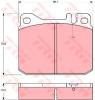 TRW GDB1103 Brake Pad Set, disc brake