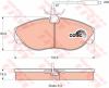 TRW GDB1105 Brake Pad Set, disc brake