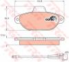TRW GDB1115 Brake Pad Set, disc brake