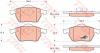 TRW GDB1200 Brake Pad Set, disc brake