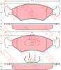 TRW GDB1222 Brake Pad Set, disc brake