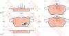 TRW GDB1271 Brake Pad Set, disc brake