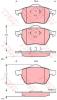 TRW GDB1275 Brake Pad Set, disc brake
