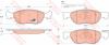TRW GDB1290 Brake Pad Set, disc brake