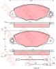 TRW GDB1336 Brake Pad Set, disc brake