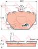 TRW GDB1365 Brake Pad Set, disc brake