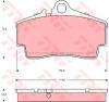 TRW GDB1395 Brake Pad Set, disc brake