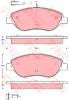 TRW GDB1484 Brake Pad Set, disc brake