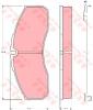 TRW GDB1610 Brake Pad Set, disc brake