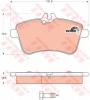 TRW GDB1628 Brake Pad Set, disc brake