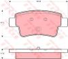 TRW GDB1656 Brake Pad Set, disc brake