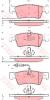 TRW GDB1671 Brake Pad Set, disc brake