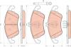 TRW GDB1737 Brake Pad Set, disc brake