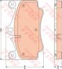 TRW GDB1778 Brake Pad Set, disc brake