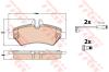 TRW GDB2076 Brake Pad Set, disc brake