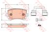 TRW GDB2083 Brake Pad Set, disc brake