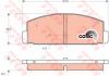 TRW GDB3088 Brake Pad Set, disc brake