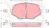TRW GDB3103 Brake Pad Set, disc brake