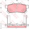 TRW GDB3160 Brake Pad Set, disc brake