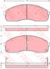 TRW GDB3261 Brake Pad Set, disc brake
