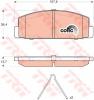 TRW GDB3311 Brake Pad Set, disc brake