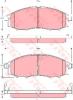 TRW GDB3340 Brake Pad Set, disc brake