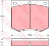 TRW GDB660 Brake Pad Set, disc brake