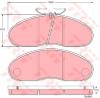 TRW GDB948 Brake Pad Set, disc brake