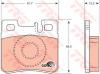 TRW GDB987 Brake Pad Set, disc brake