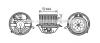AVA QUALITY COOLING BW8454 Electric Motor, interior blower