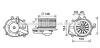 AVA QUALITY COOLING VW8352 Electric Motor, interior blower