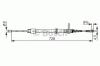 BOSCH 1987482301 Cable, parking brake