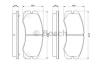 BOSCH 0986424366 Brake Pad Set, disc brake