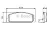 BOSCH 0986424817 Brake Pad Set, disc brake