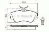 BOSCH 0986461753 Brake Pad Set, disc brake