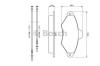 BOSCH 0986461757 Brake Pad Set, disc brake