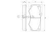 BOSCH 0986467841 Brake Pad Set, disc brake