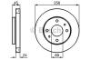BOSCH 0986478531 Brake Disc