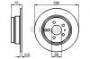 BOSCH 0986478628 Brake Disc