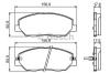 BOSCH 0986494227 Brake Pad Set, disc brake