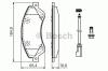 BOSCH 0986494236 Brake Pad Set, disc brake