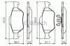 BOSCH 0986494511 Brake Pad Set, disc brake